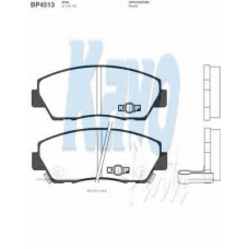 BP-4513 KAVO PARTS Комплект тормозных колодок, дисковый тормоз