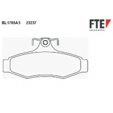 BL1705A3 FTE Комплект тормозных колодок, дисковый тормоз