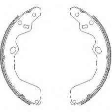 Z4153.00 WOKING Комплект тормозных колодок