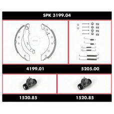 SPK 3199.04 ROADHOUSE Комплект тормозов, барабанный тормозной механизм