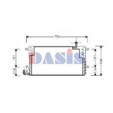 042090N AKS DASIS Конденсатор, кондиционер