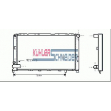 1703701 KUHLER SCHNEIDER Радиатор, охлаждение двигател