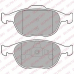 LP1724 DELPHI Комплект тормозных колодок, дисковый тормоз