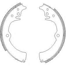 4418.00 REMSA Комплект тормозных колодок