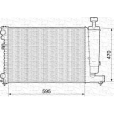 350213230250 MAGNETI MARELLI Радиатор, охлаждение двигател