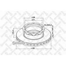 85-00728-SX STELLOX Тормозной диск