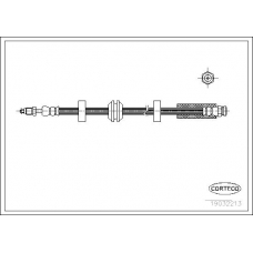 19032213 CORTECO Тормозной шланг