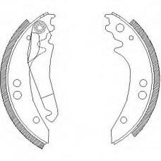 Z4136.00 WOKING Комплект тормозных колодок