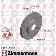 470.5403.52 ZIMMERMANN Тормозной диск