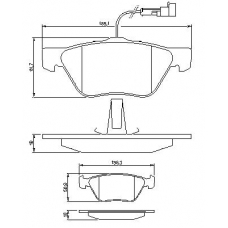 0 986 494 004 BOSCH Комплект тормозных колодок, дисковый тормоз