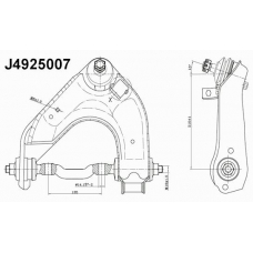 J4925007 NIPPARTS Рычаг независимой подвески колеса, подвеска колеса