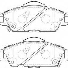 FD7360A NECTO Комплект тормозных колодок, дисковый тормоз