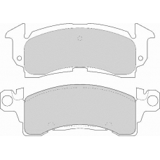 FD6551A NECTO Комплект тормозных колодок, дисковый тормоз