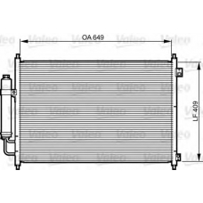 814231 VALEO Конденсатор, кондиционер