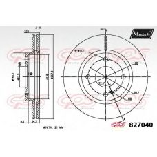 827040.6880 MAXTECH Тормозной диск