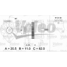 437390 VALEO Генератор