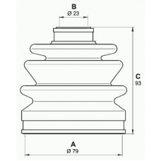 SJK7036.00 OPEN PARTS Комплект пылника, приводной вал