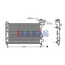 121220N AKS DASIS Радиатор, охлаждение двигателя