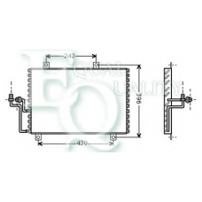 CO0245 EQUAL QUALITY Конденсатор, кондиционер