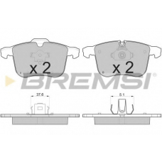 BP3109 BREMSI Комплект тормозных колодок, дисковый тормоз