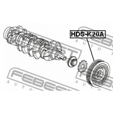 HDS-K20A FEBEST Ременный шкив, коленчатый вал