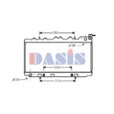 071810N AKS DASIS Радиатор, охлаждение двигателя