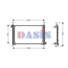 082200N AKS DASIS Конденсатор, кондиционер