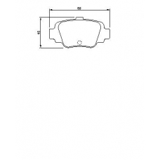 0 986 424 800 BOSCH Комплект тормозных колодок, дисковый тормоз