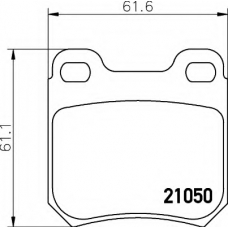 8DB 355 008-881 HELLA Комплект тормозных колодок, дисковый тормоз