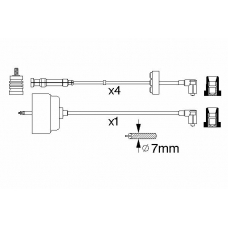 0 356 912 810 BOSCH Комплект проводов зажигания