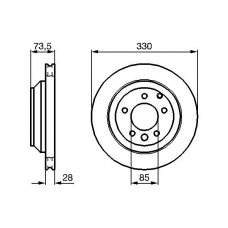 0 986 479 095 BOSCH Тормозной диск