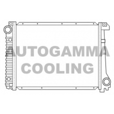 100130 AUTOGAMMA Радиатор, охлаждение двигателя