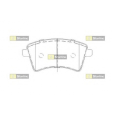 BD S506 STARLINE Комплект тормозных колодок, дисковый тормоз