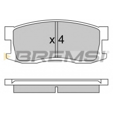 BP2244 BREMSI Комплект тормозных колодок, дисковый тормоз