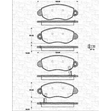 363702161217 MAGNETI MARELLI Комплект тормозных колодок, дисковый тормоз