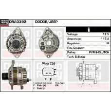 DRA0392 DELCO REMY Генератор