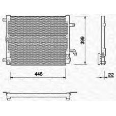 350203121000 MAGNETI MARELLI Конденсатор, кондиционер