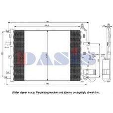 222002N AKS DASIS Конденсатор, кондиционер