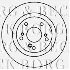 BBD4426 BORG & BECK Тормозной диск