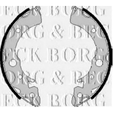 BBS6164 BORG & BECK Комплект тормозных колодок