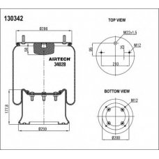 34028  K Airtech Кожух пневматической рессоры