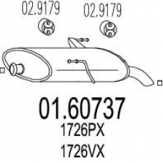 01.60737 MTS Глушитель выхлопных газов конечный
