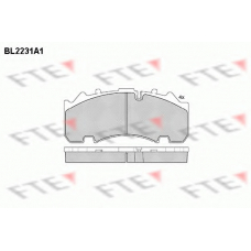 BL2231A1 FTE Комплект тормозных колодок, дисковый тормоз