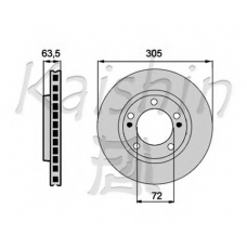 CBR063 KAISHIN Тормозной диск