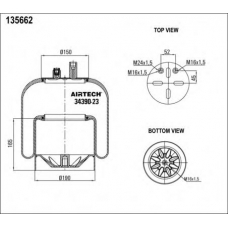 34390-23 K Airtech Кожух пневматической рессоры