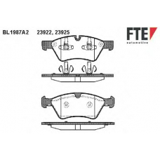 BL1987A2 FTE Комплект тормозных колодок, дисковый тормоз