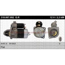 22-318-067-092 TRISCAN Стартер