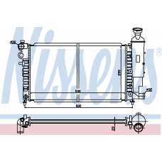 61276 NISSENS Радиатор, охлаждение двигателя