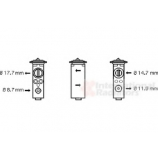 37001375 VAN WEZEL Расширительный клапан, кондиционер