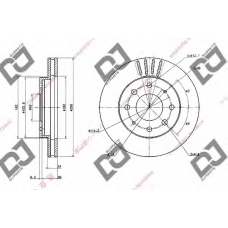 BD2083 DJ PARTS Тормозной диск